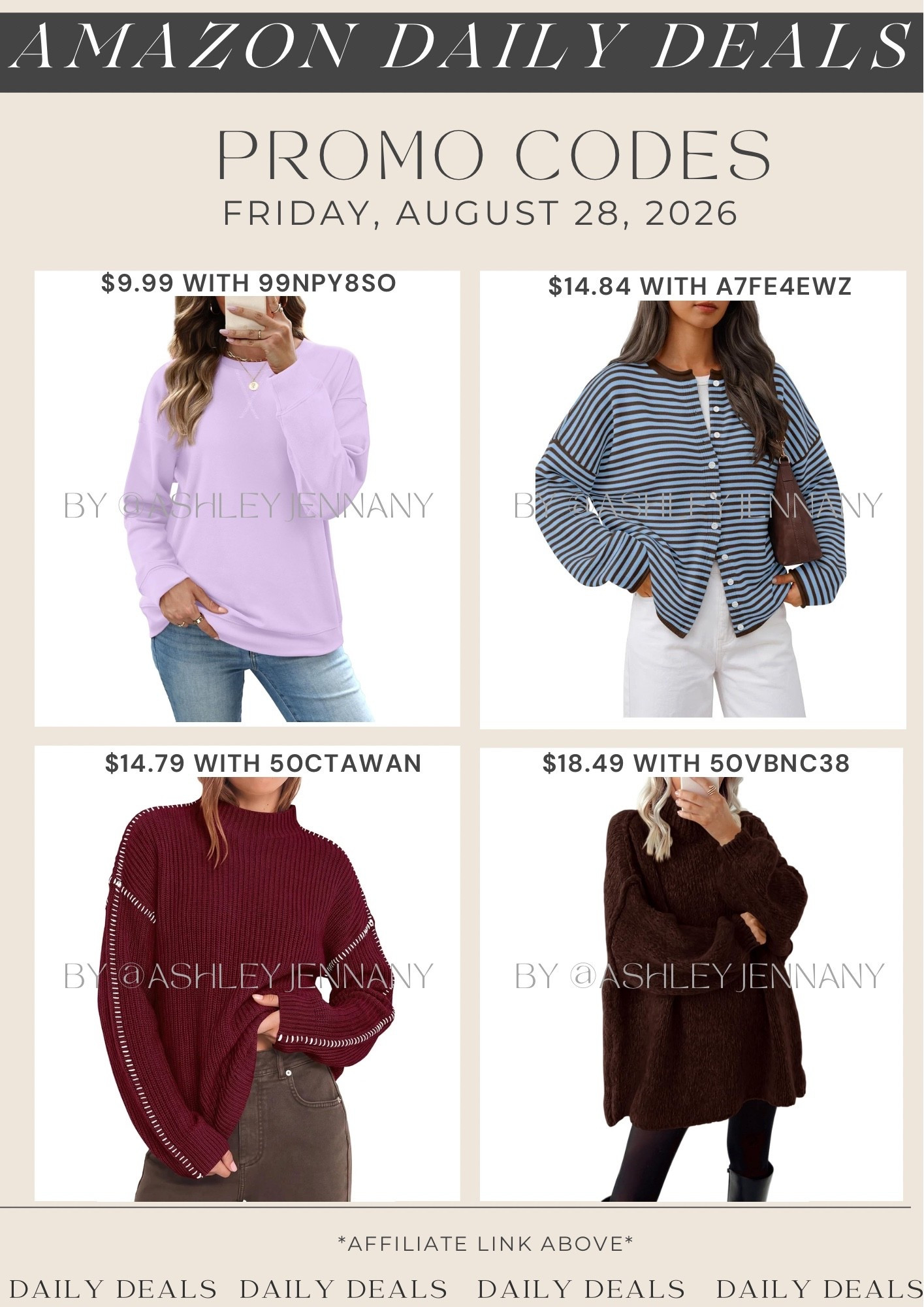 Amazon deals

#LTKMidsize #LTKSaleAlert #LTKSeasonal