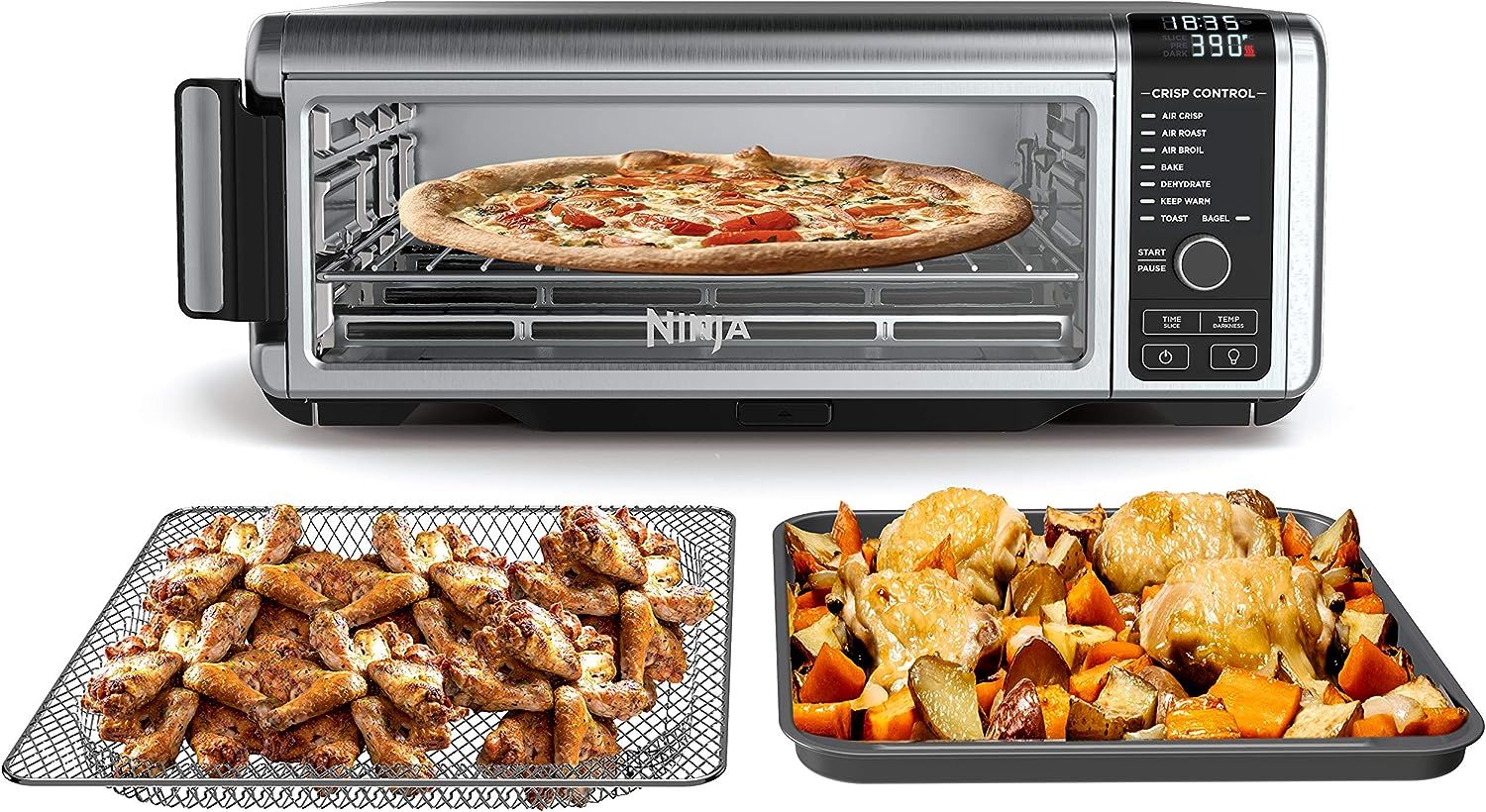 Ninja Foodi Digital Fry, Convection Oven, Toaster, Air Fryer, Flip-Away for Storage, with XL Capa... | Amazon (US)