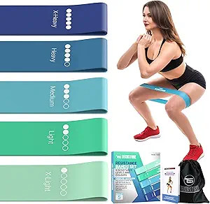 TechStone Resistance Bands Set – 5 Levels Loop Exercise Bands for Men & Women, Elastic Workout ... | Amazon (US)