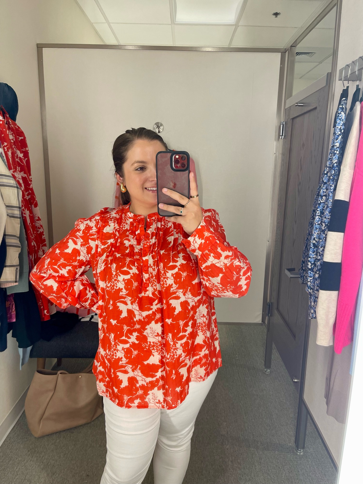 NSALE Try-On // Nordstrom Anniversary Sale

Red/White Floral Blouse
* wearing L (need normal size M - wasn’t in stock)
* $45.99 from $69.50
* Kinda see through in the stomach but can’t see nude bra

NSALE is the best place to buy investment pieces you’ll wear and love in the upcoming months! I stock up on basics that I know I’ll wear for years. The NSALE is officially live for ALL shoppers - cardholders and non-cardholders

Nordstrom Anniversary Sale fall finds // Nordstrom finds // Nordstrom fashion // NSale // fall transition // transitional outfit // transitional piece // fall finds // fall style // autumn finds // designer inspired // look for less // sweaters // fall fashion  

#LTKSaleAlert #LTKSeasonal #LTKxNSale