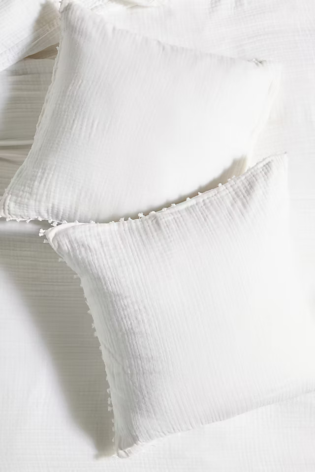 Reversible Airy Gauze Euro Sham | Anthropologie (US)