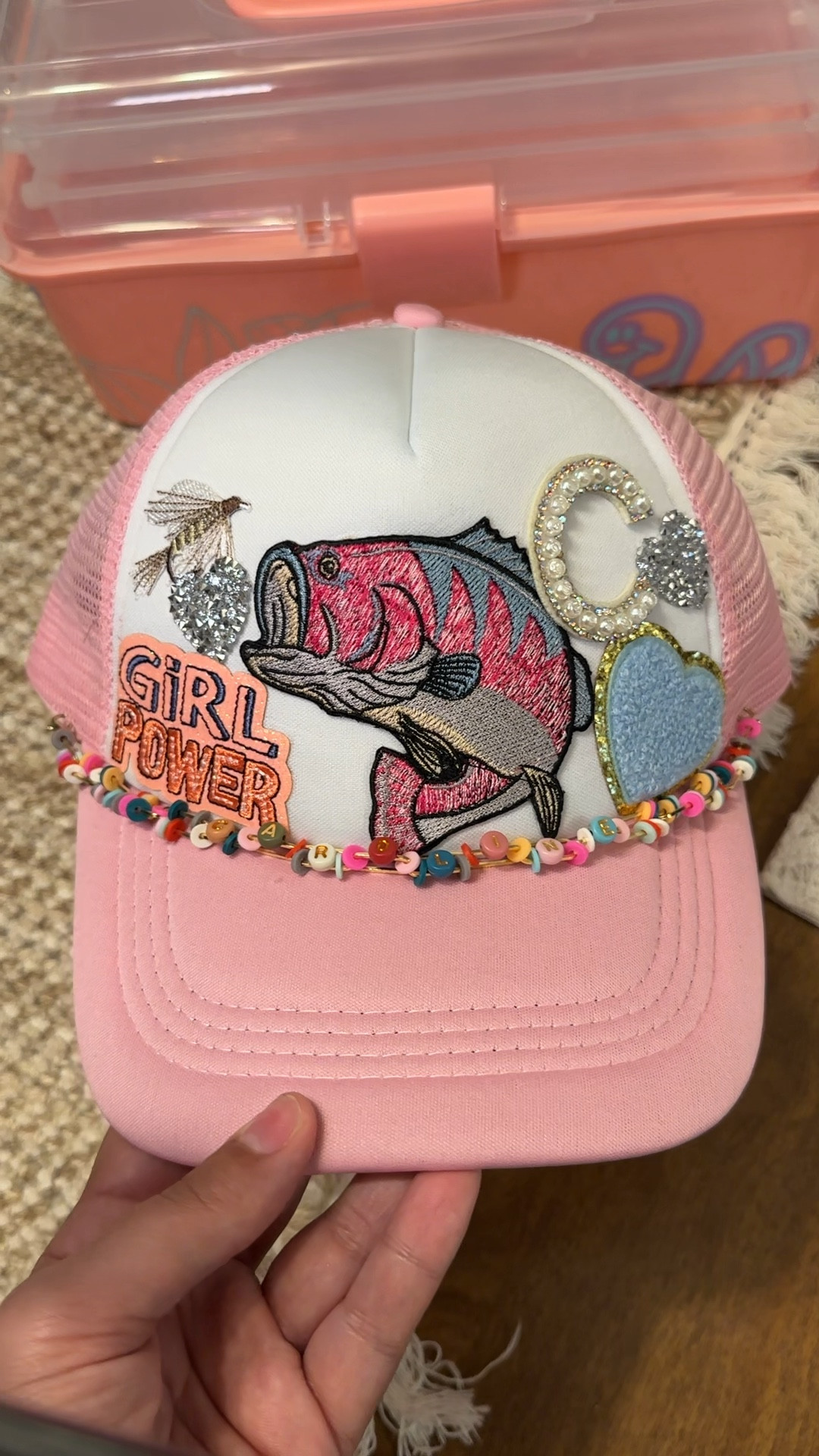 Custom trucker cap with iron on patches and diy hat chain

#LTKVideo #LTKfindsunder50 #LTKGiftGuide