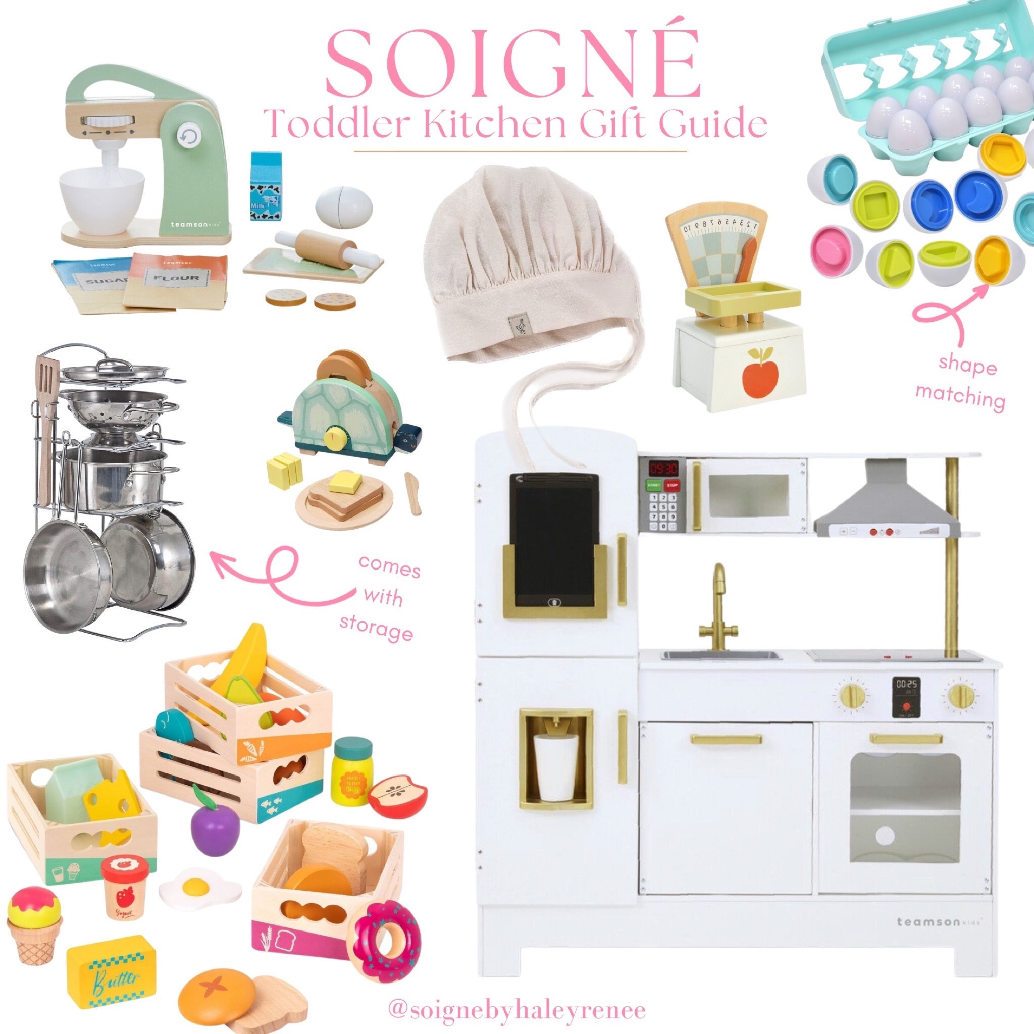 The ultimate toddler play kitchen and all of the kitchen accessories and food and pots and pans for your kids to cook up magic for dinner 

#LTKGiftGuide #LTKfamily #LTKkids