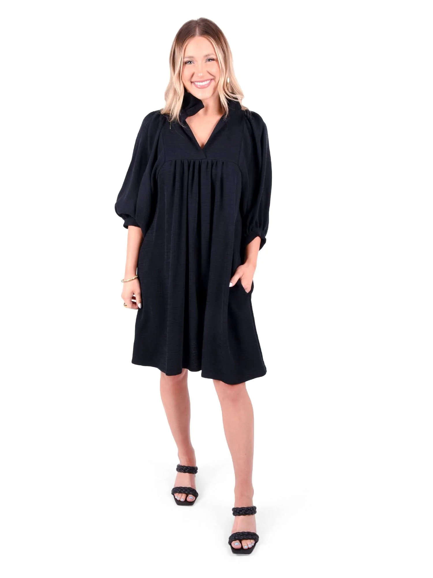 Stella Dress - Jet | Emily McCarthy