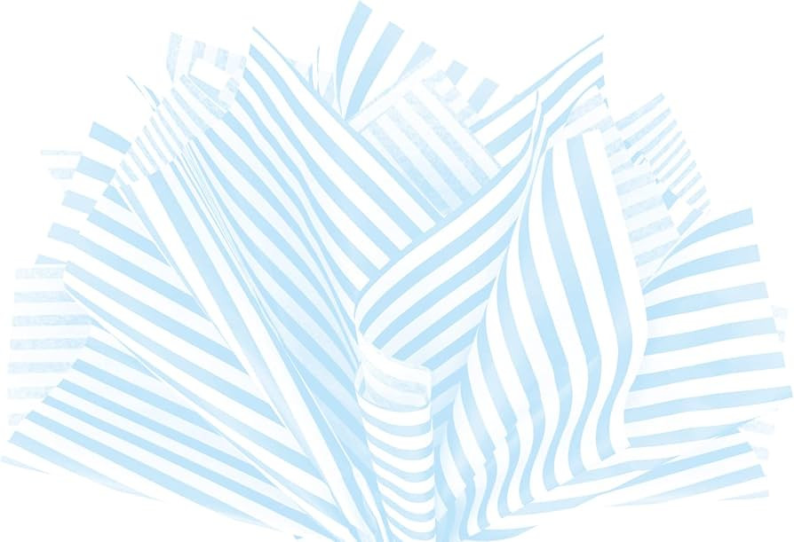 Flexicore Packaging Light Blue Pin Stripe Print Gift Wrap Tissue Paper Size: 15 Inch X 20 Inch | ... | Amazon (US)