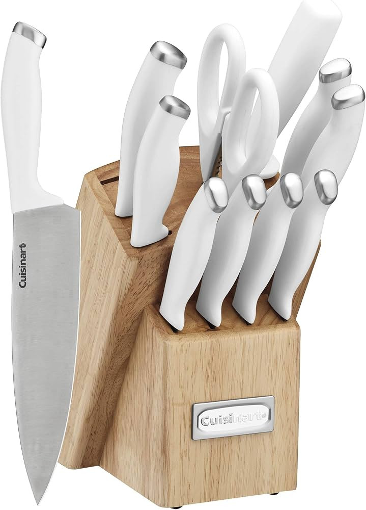 Cusinart Block Knife Set, 12pc Cutlery Knife Set with Steel Blades for Precise Cutting, Lightweig... | Amazon (US)