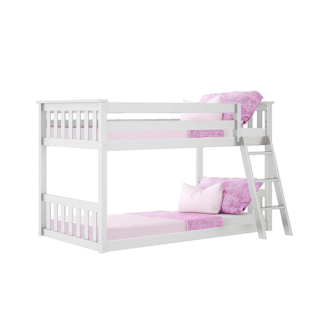 Twin Over Twin Low Bunk Bed | max & lily