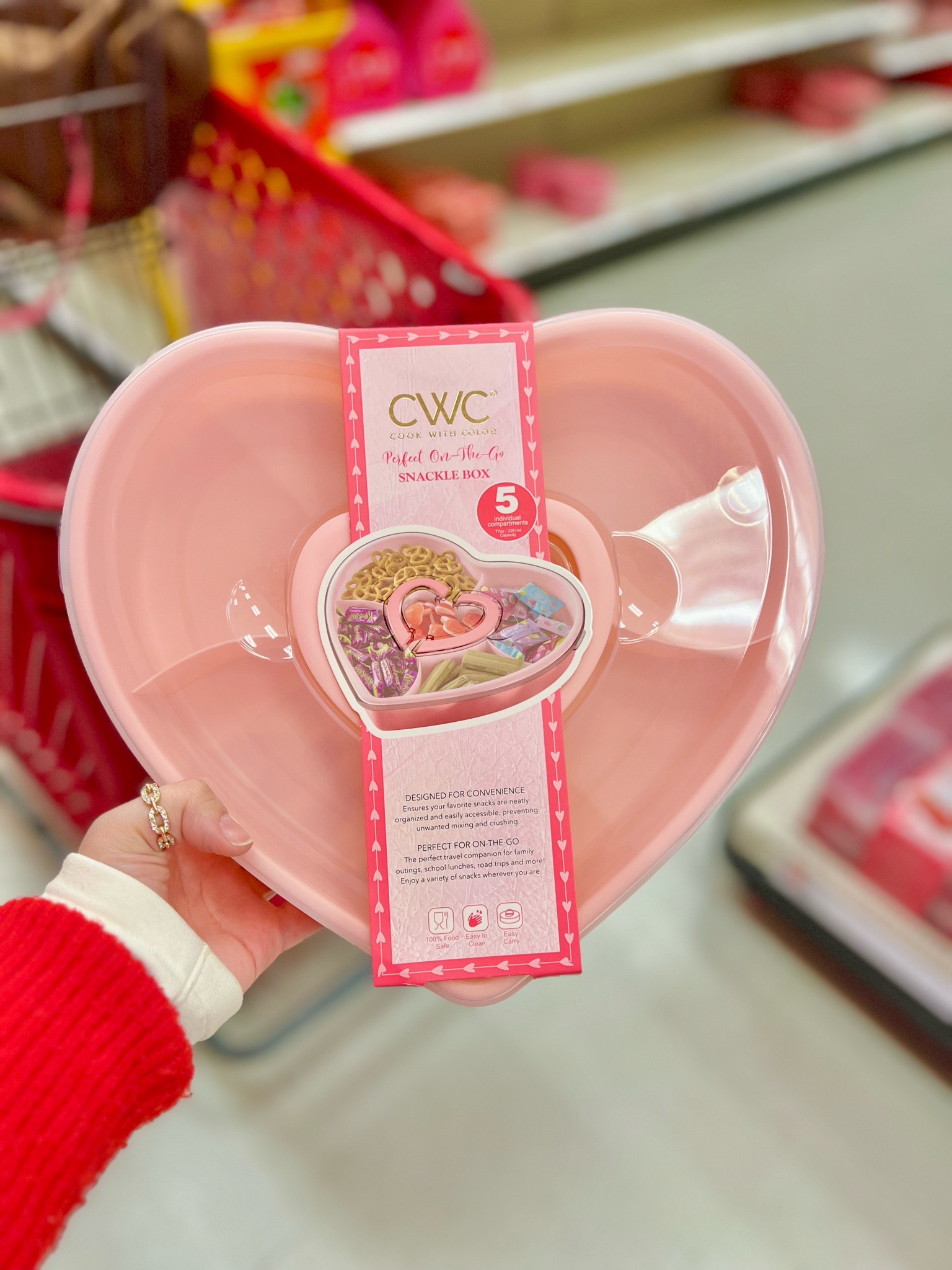 Cook With Color Valentine Heart-Shaped Snacklebox! Comes in colors pink and red and other shapes 

#LTKSeasonal #LTKHome #LTKGiftGuide