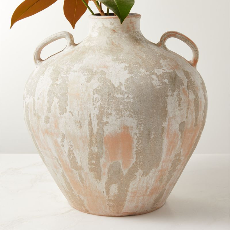 Rhea Terracotta Vase + Reviews | CB2 | CB2