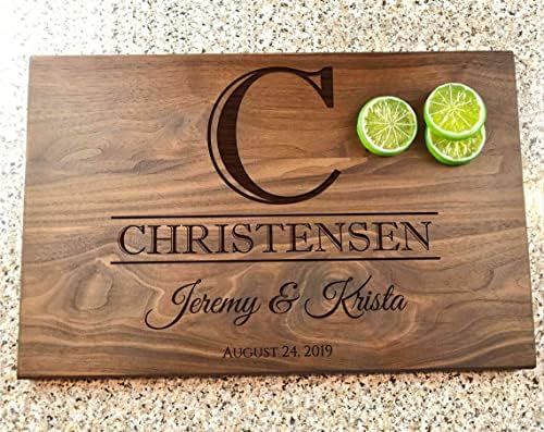 Personalized Cutting Board for Wedding, Anniversary, Housewarming, Custom Names Gifts for Thanksgivi | Amazon (US)