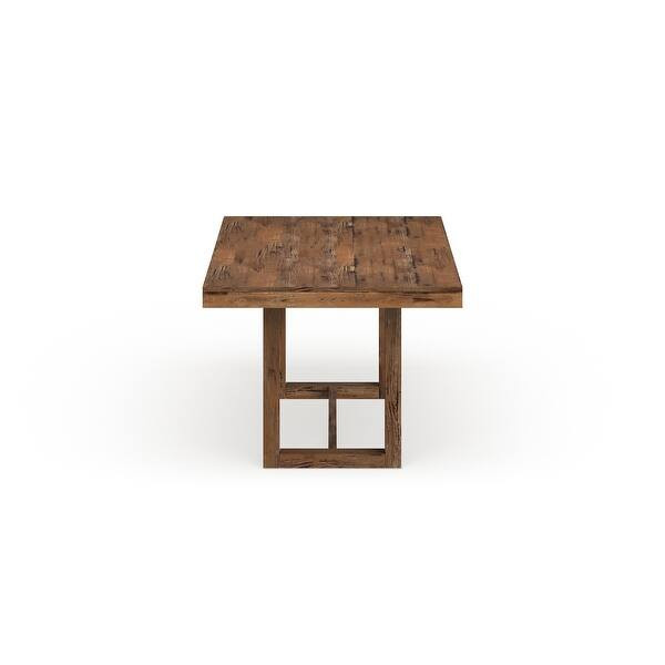 Furniture of America Treville Rustic Plank Style Dining Table - Oak | Bed Bath & Beyond