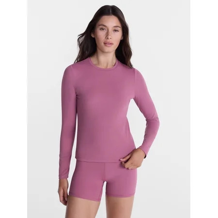 Avia Women’s and Women's Plus SoftSculpt Top with Long Sleeves, Sizes XS-4X | Walmart (US)