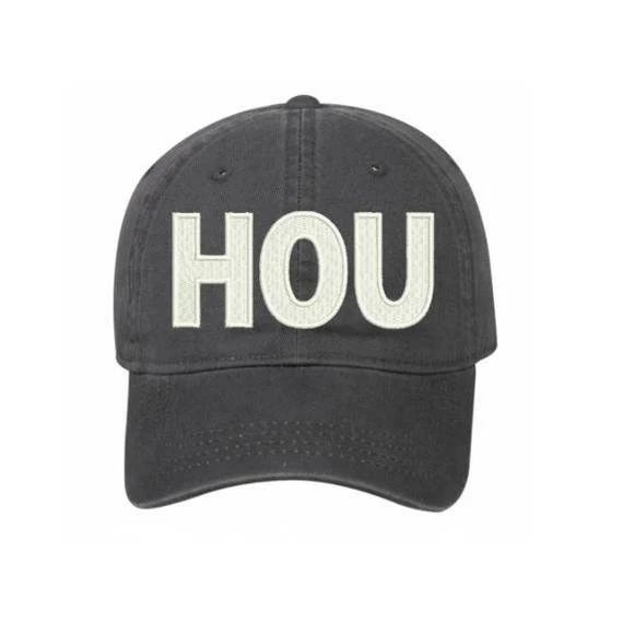 HOU HAT  |  City Codes, Airport Code, I Love My City, Houston, Touchstone Threads | Etsy (ES)