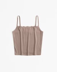 Lounge Pointelle Tank | Abercrombie & Fitch (US)