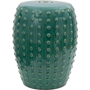 Oriental Furniture 18" Blue-Green Porcelain Garden Stool | Amazon (US)