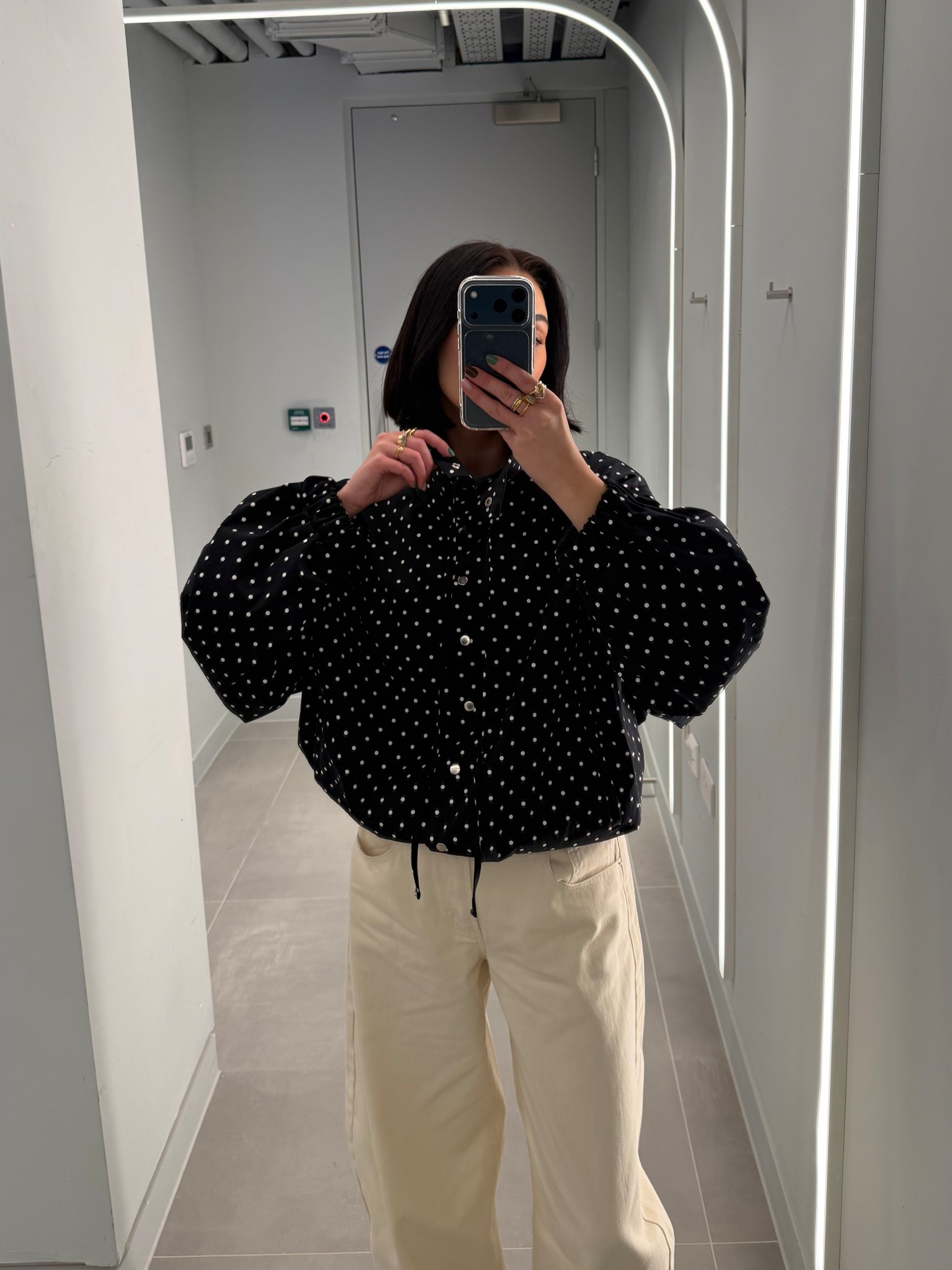 Spotty funnel jacket of my dreams 🖤🤍 

#LTKwinter #LTKautumn #LTKuk