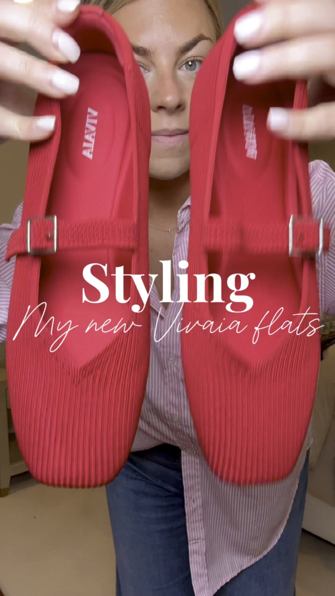 Loving my new Vivaia ballet flats! And red is totally having a moment. 

#LTKWorkwear #LTKStyleTip #LTKVideo