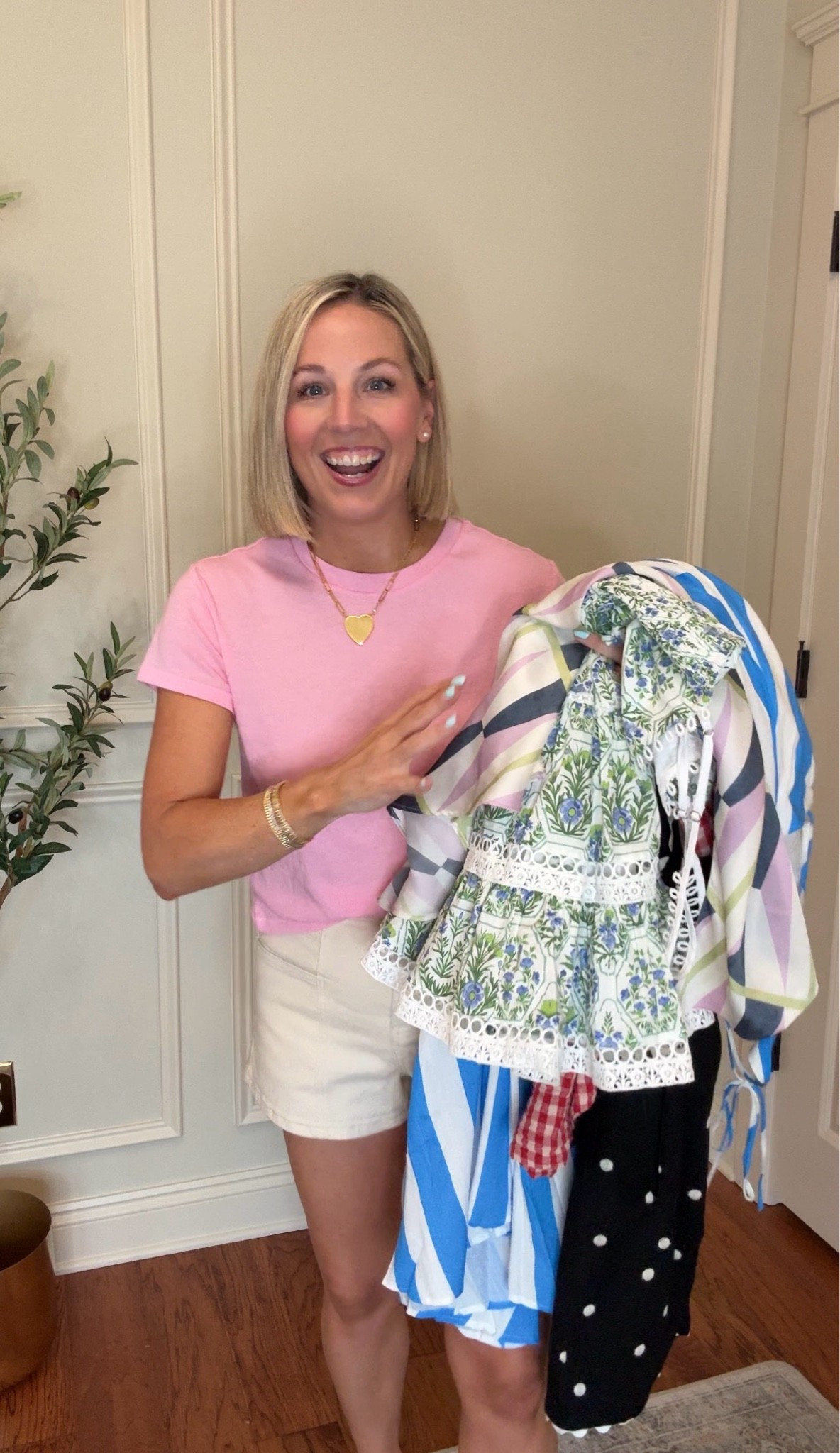 New Ardire collection!! Use code Bobbi10 for 10% off your order!! Wearing my true size small in each piece and they all run pretty TTS!! The scarf top and blue striped dress maybe run slightly big so if in between, size down. The red gingham romper runs a little short so size up if taller or in between sizes.

#LTKPetite #LTKootd #LTKstorytime