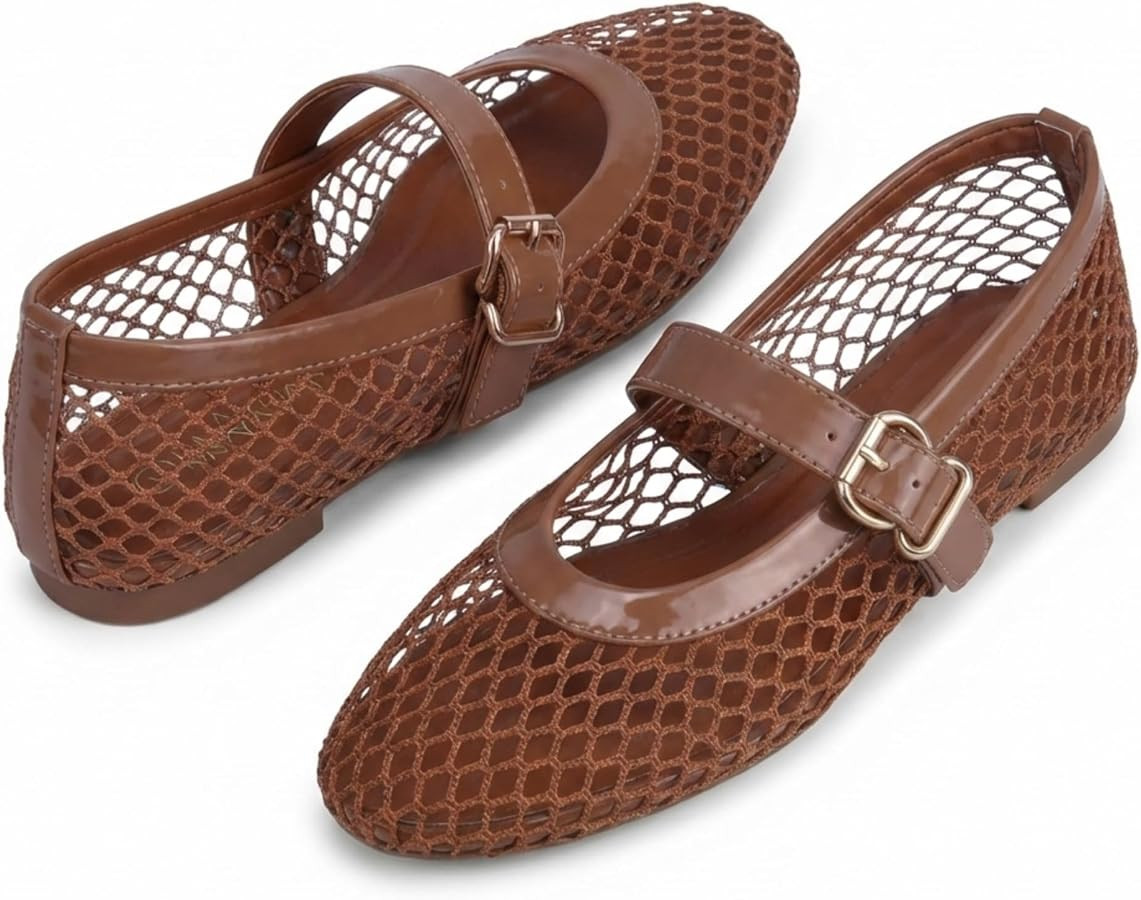 EMMA NEW YORK Mesh Ballet Flats for Women | Amazon (US)