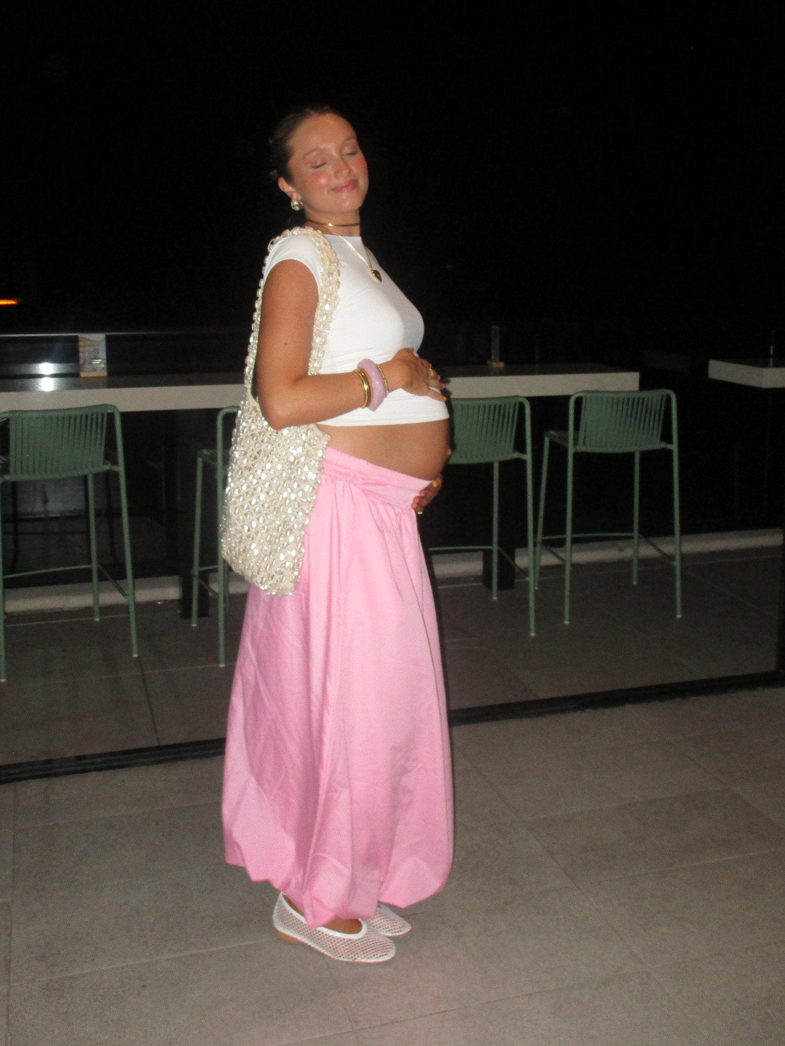baby shower look :) wore a size medium in the skirt! 

#LTKbump #LTKfindsunder50