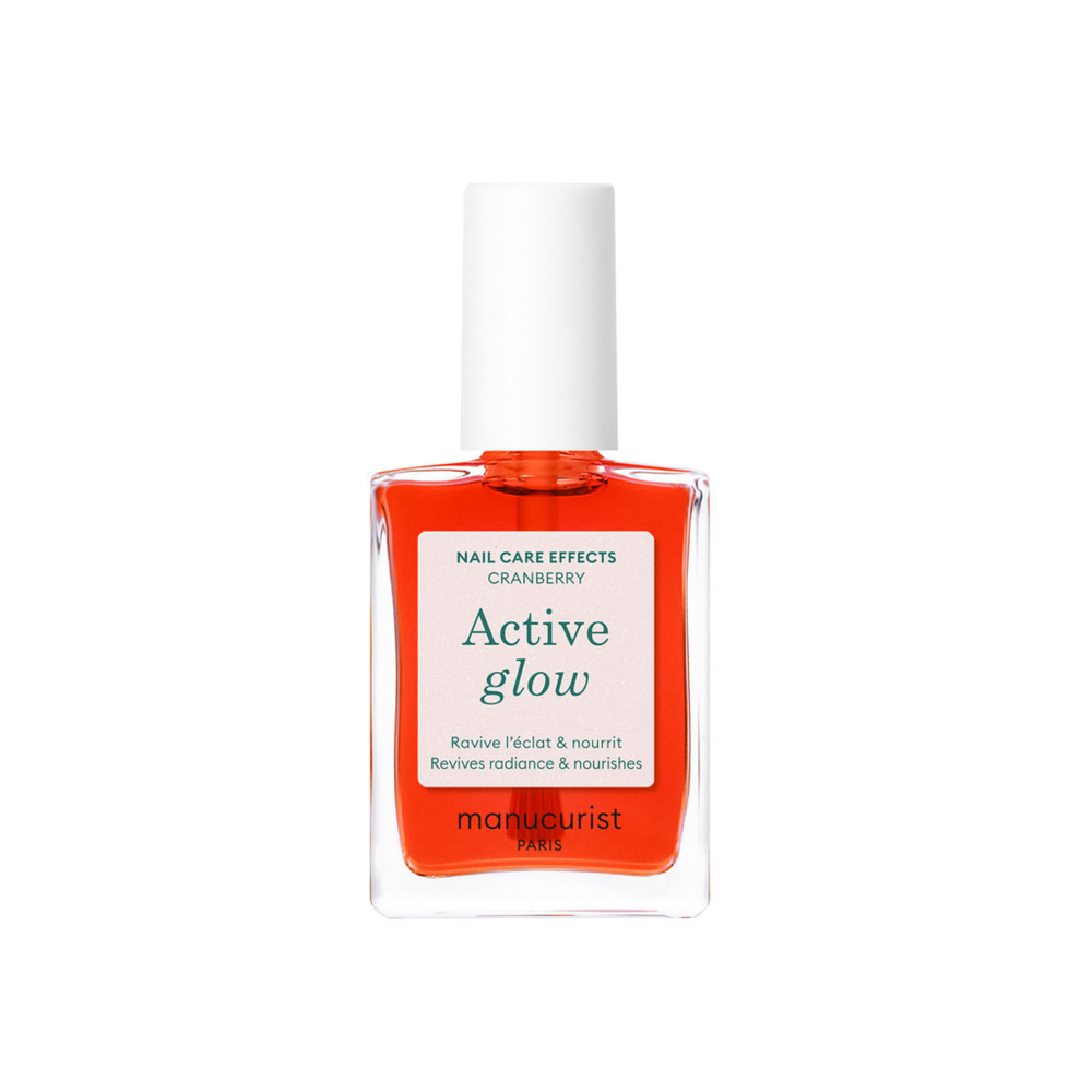 Manucurist Active Glow Nail Polish for a Gloss finish, Nail Strengthener and Growth - Cranberry | Ulta