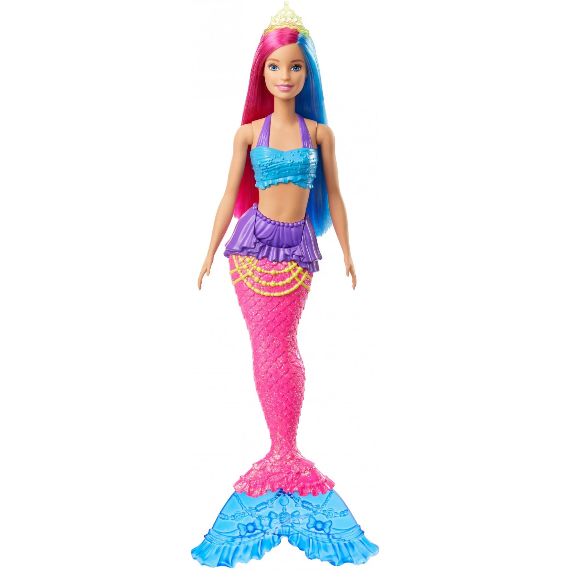 Barbie Dreamtopia Mermaid Doll, 12-Inch, Pink And Blue Hair - Walmart.com | Walmart (US)