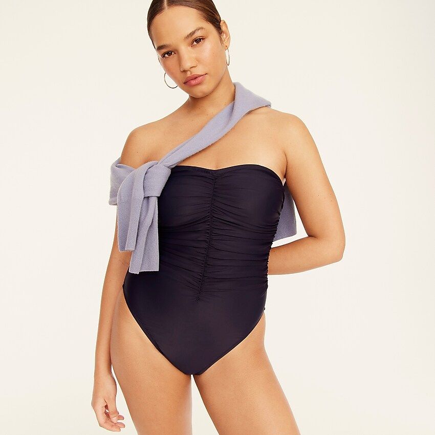 Ruched sweetheart one-piece | J.Crew US