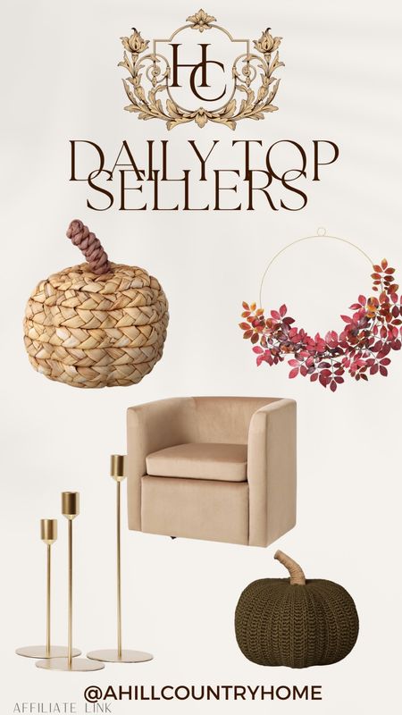 Daily top sellers!

Follow me @ahillcountryhome for daily shopping trips and styling tips!

Seasonal, Home, Summer, Decor, Fall

#LTKSeasonal #LTKU #LTKhome