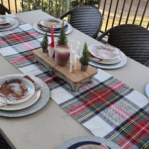 Stewart Plaid Cotton Table Runner | Pottery Barn (US)