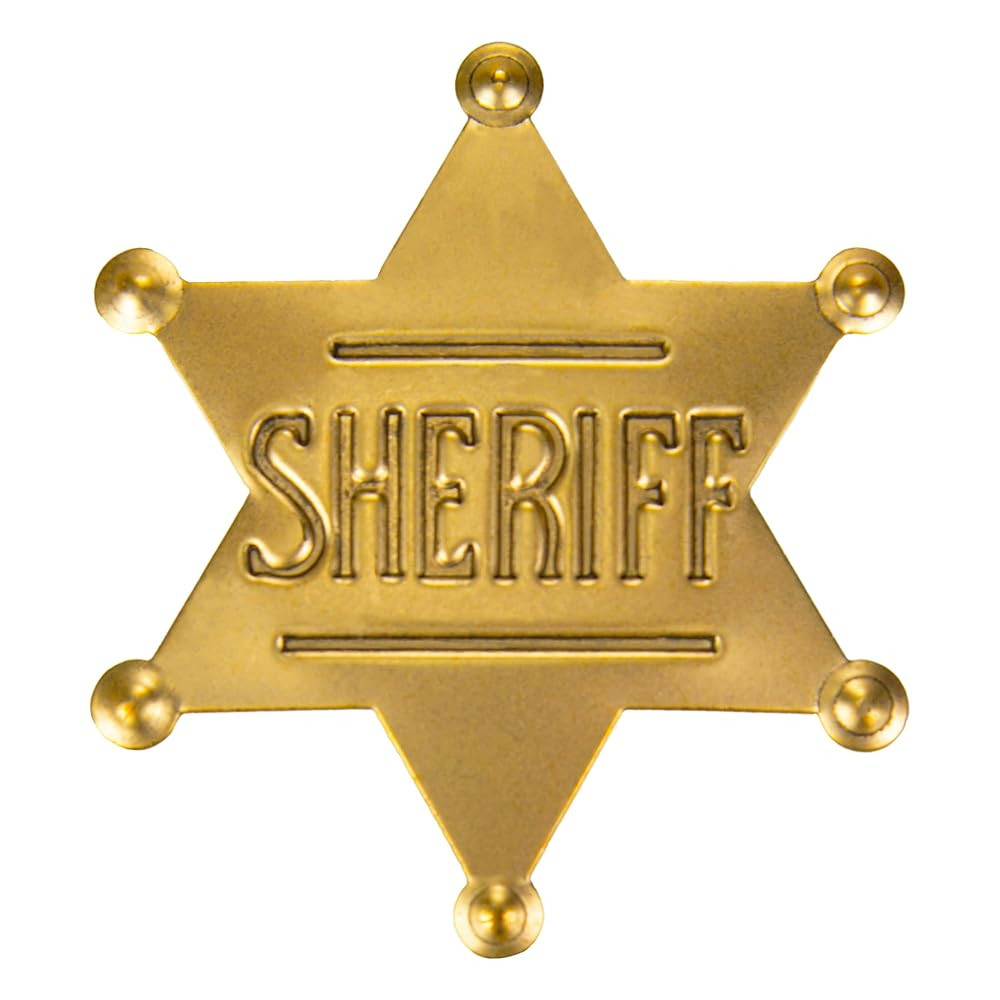 Sheriff Badge Metal Western Police Badge for Cowboy Party Decoration Dress-Up Custom Sheriff Badg... | Amazon (US)