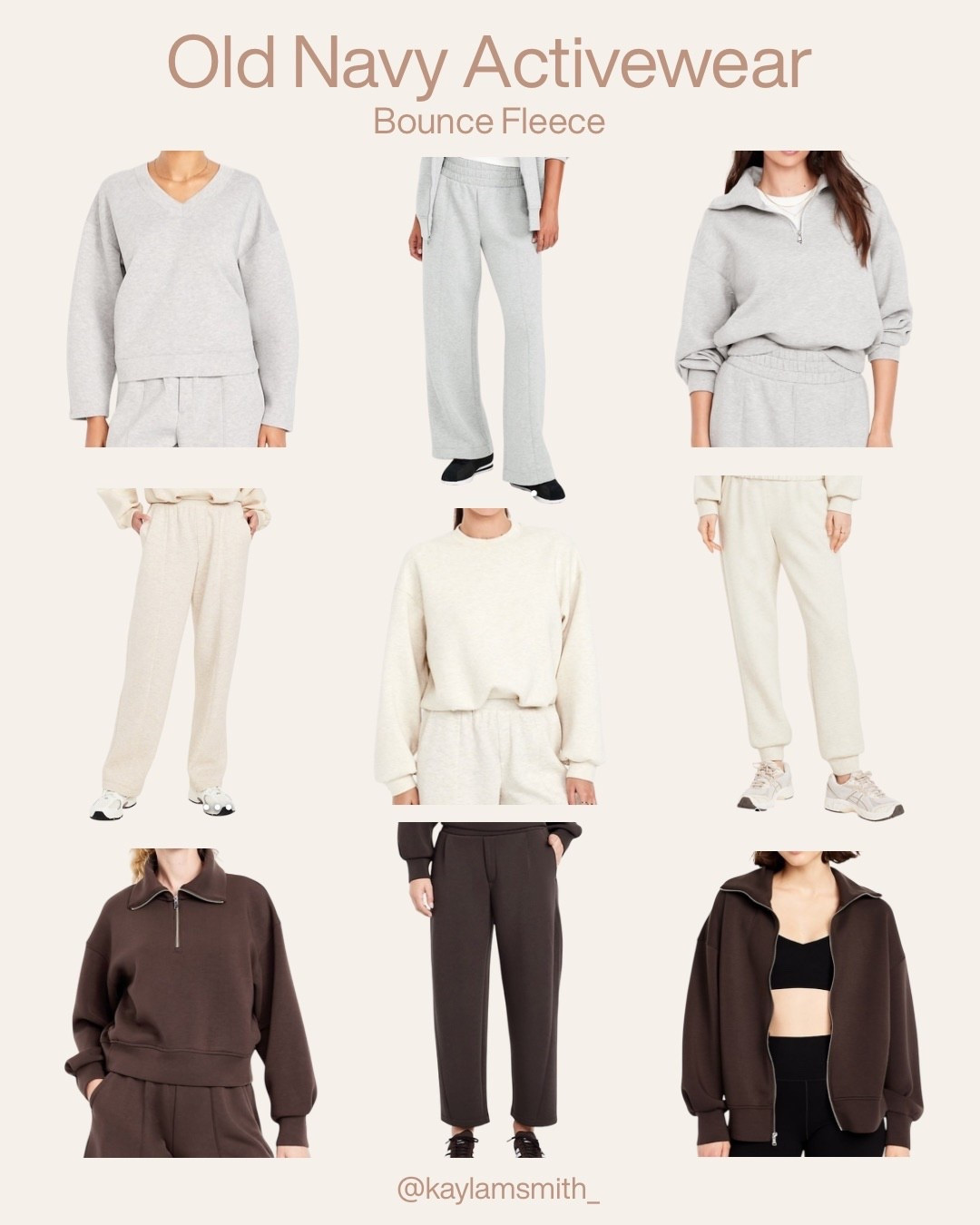 Old Navy’s new bounce fleece activewear collection is the softest material I think I’ve ever felt! That bubble hem sweatshirt is my favorite piece! Grab these pieces while you can. Lots of neutral and bright colors available.

#oldnavy #activewear #athleisure #falloutfits #comfy 

#LTKStyleTip #LTKFindsUnder50 #LTKActive
