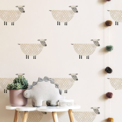 Mej Mej Sheep Toss Peel &amp; Stick Wall Decals | West Elm (US)