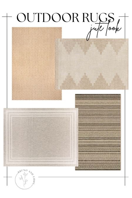 Jute rugs outdoor grade! These are perfect for layering on your front porch or in front of your doors! 

#LTKstyletip #LTKhome #LTKfindsunder100