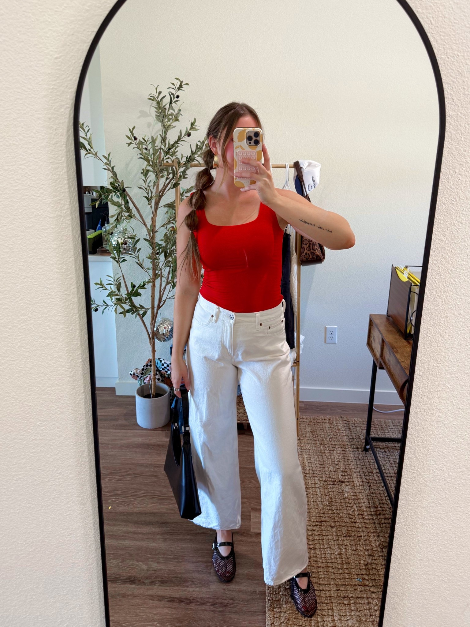 Fourth of outfit idea - tall girl approved. 
Wearing a 6 tall in the white jeans & medium in the red tank (long torso friendly)

#LTKFindsUnder100 #LTKSeasonal