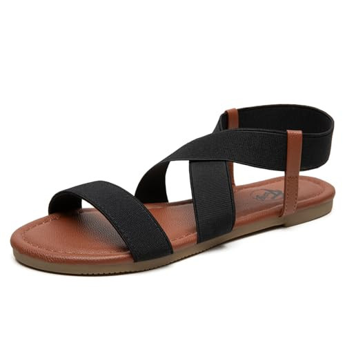Trary Black Sandals Women, Black Sandals for Women, Black Sandals Women Flat, Womens Black Sandals, Black Flat Sandals for Women, Black Sandals for Women Flat,Black Sandals for Women Dressy | Amazon (US)