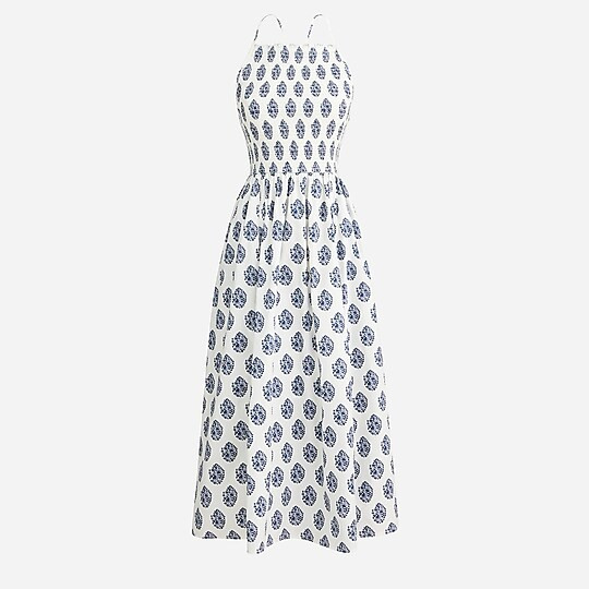 Friday dress in gathered floral block print | J. Crew US
