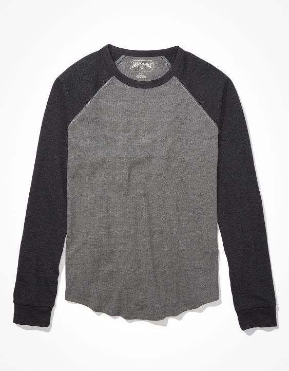 AE Super Soft Raglan Thermal Shirt | American Eagle Outfitters (US & CA)
