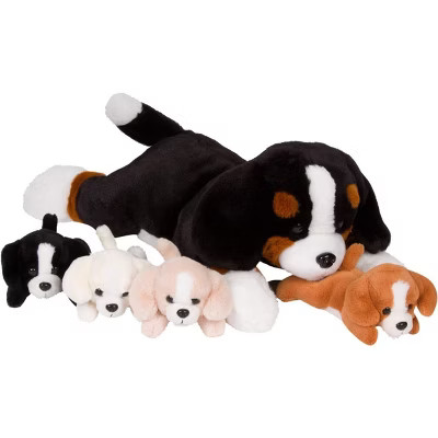 PixieCrush Dog Mommy and Baby Puppies Plush for Imaginative Play-5-Piece Set | Target