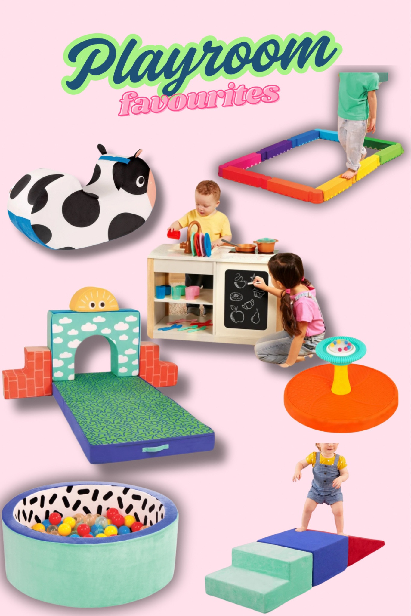 Creating a playroom that’s both cute and functional doesn’t have to cost a fortune! 🤍 These AFFORDABLE  playroom finds have been total game-changers—soft foam climbing cubes and a rocker for all the energy-burning fun, plus the cutest play kitchen for endless imaginative play. Everything is budget-friendly, durable, and actually looks good in your home (win-win!).

#PlayroomIdeas #ToddlerMustHaves #AffordablePlayroom #MontessoriAtHome #LTKKids

Playroom , foam play , ball pit 

#LTKbaby #LTKkids