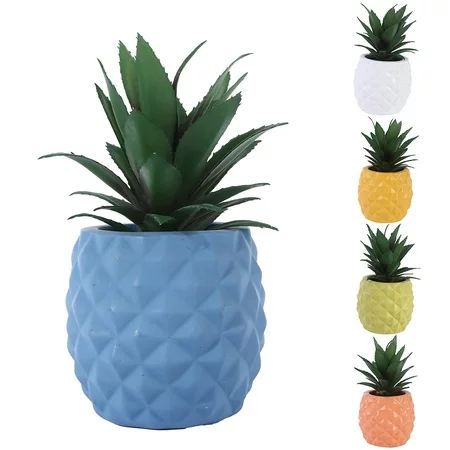 Windfall Ceramic Potted Artificial Succulent Decoration Fake Pineapple Plant Home Decor Tabletop Off | Walmart (US)