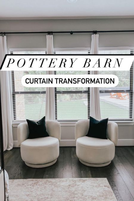 Our Pottery Barn curtain transformation! 

#LTKHome #LTKSeasonal #LTKFindsUnder50