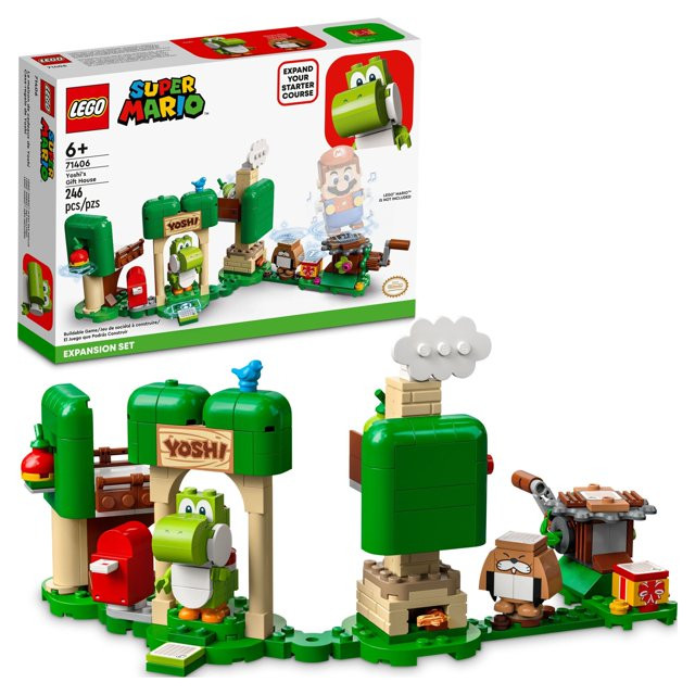 LEGO Super Mario Yoshi's Gift House Expansion Building Toy Set 71406 -  Featuring Iconic Yoshi an... | Walmart (US)