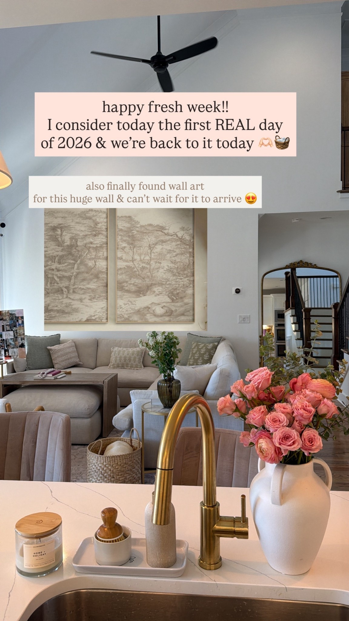 Our living room & kitchen details ✨ just ordered this art for the wall above our couch and can’t wait for it to arrive!

#LTKHome #LTKdayinmylife