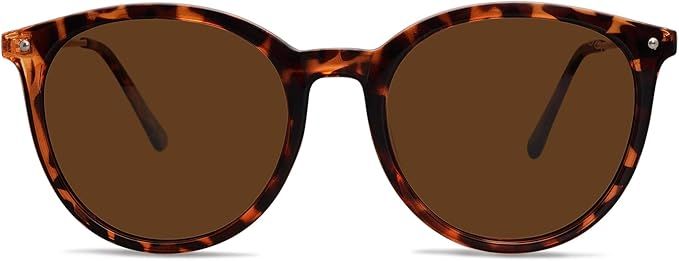 SOJOS Classic Large Round Polarized Sunglasses for Women Retro Designer Style SJ2120 | Amazon (US)
