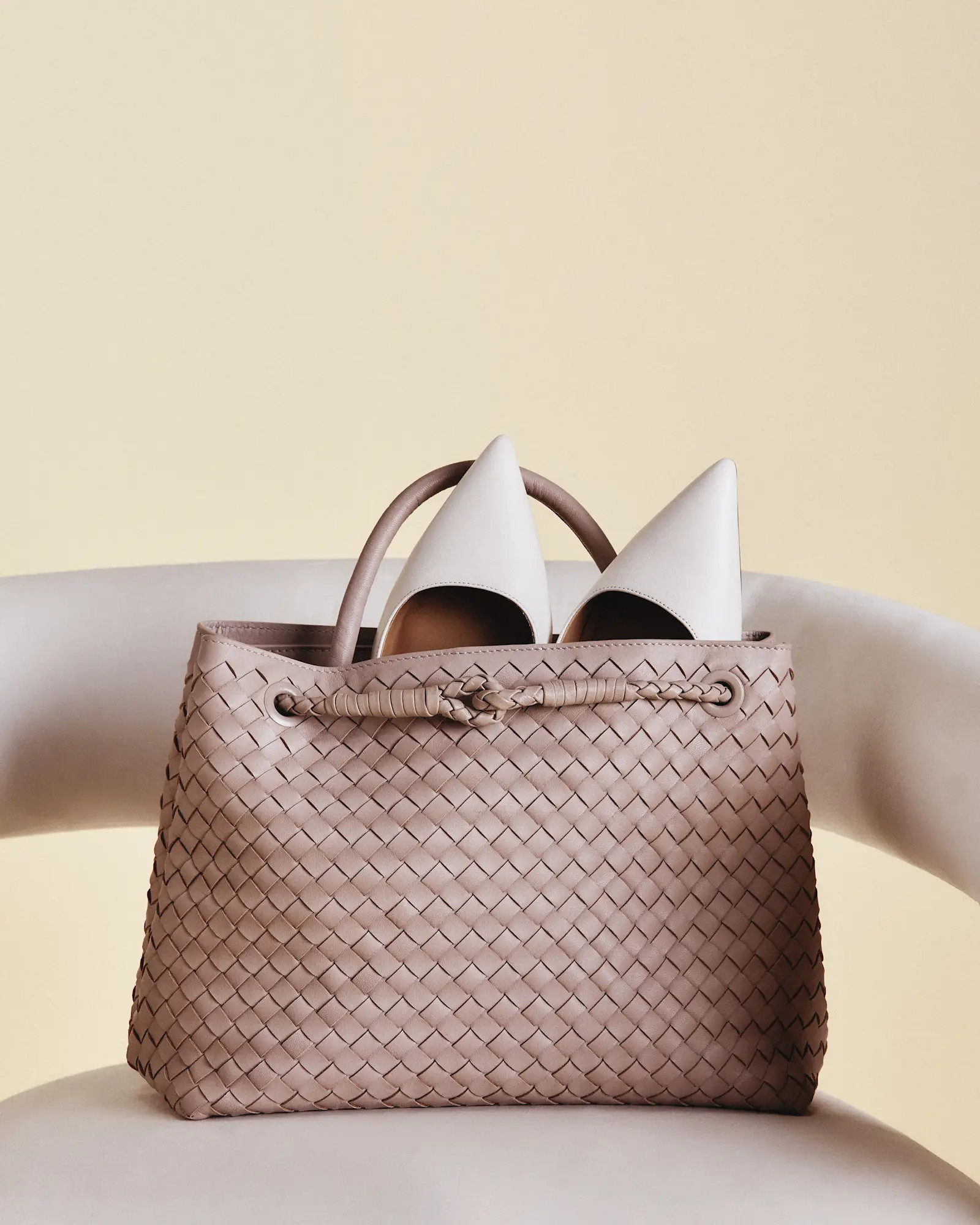 Italian Leather Handwoven Satchel | Quince