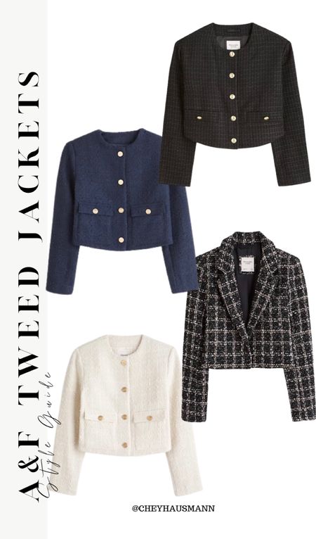 Abercrombie & Fitch Women’s Tweed Jackets

#LTKFind #LTKsalealert #LTKunder100