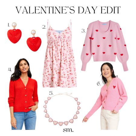 Valentine’s Day Edit

Draper James Puff Sleeve Sweater in Pink Hearts
Pink Women's Button-Front Cardigan - A New Day™ with heart 
Heart Button Puff Sleeve V-Neck Cardigan
Heart Statement Earrings
Hill House The Aurora Sleep Dress
Kate Spade Heart Of Hearts Statement Necklace


 

#LTKSeasonal #LTKGiftGuide #LTKstyletip