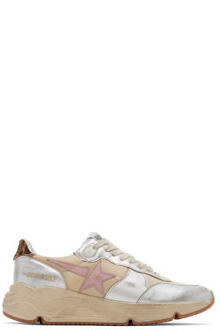 Beige Running Sole Low-Top Sneakers | SSENSE