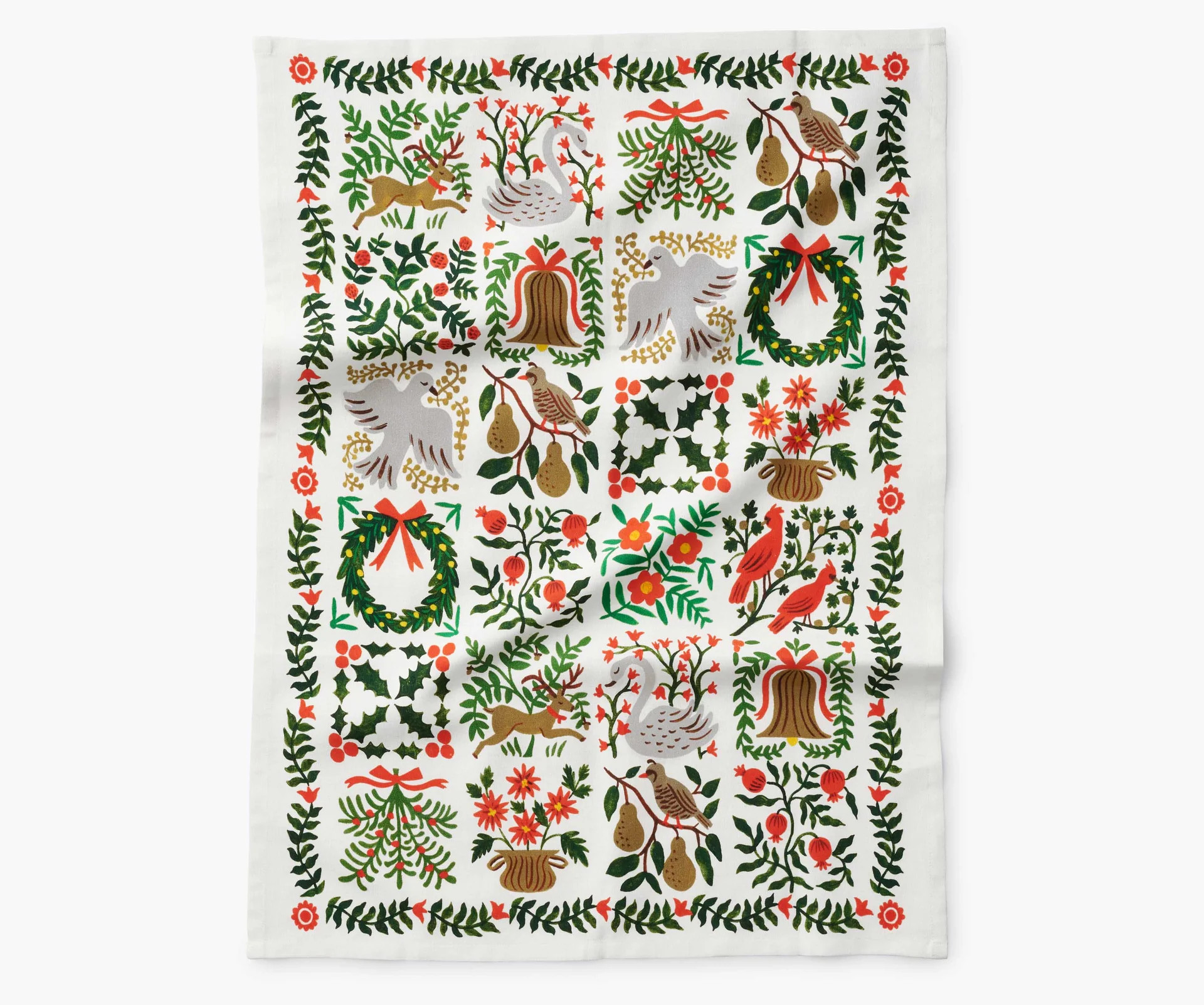 Holiday Tea Towel - Christmastide | Rifle Paper Co.