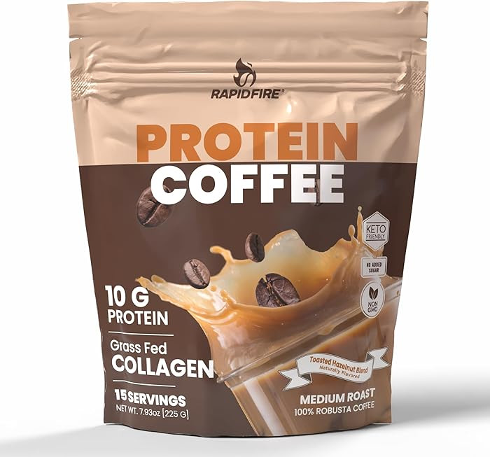 Protein Coffee, with 10g of Protein with Collagen, Promotes Muscle Growth, Supports Energy, Hot o... | Amazon (US)